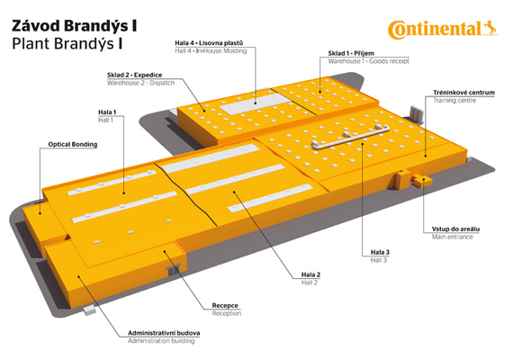 2014 - Klient: Continental Automotive Česká republika s.r.o., Brandýs nad Labem / Design banneru, 3D model, render
