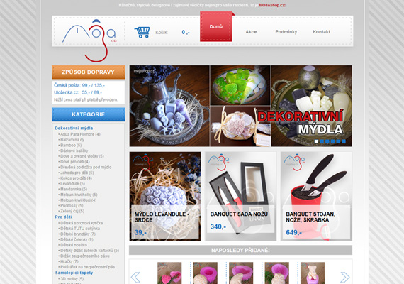 2014 - Client: MojaCZ, Hradec Králové / E-shop <a href='http://www.mojashop.cz' target='_blank'>www.mojashop.cz</a>
