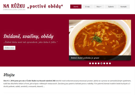 2016 - Client: Scatering, Česká Skalice / Web presentation <a href='http://www.poctiveobedy.cz' target='_blank'>www.poctiveobedy.cz</a>
